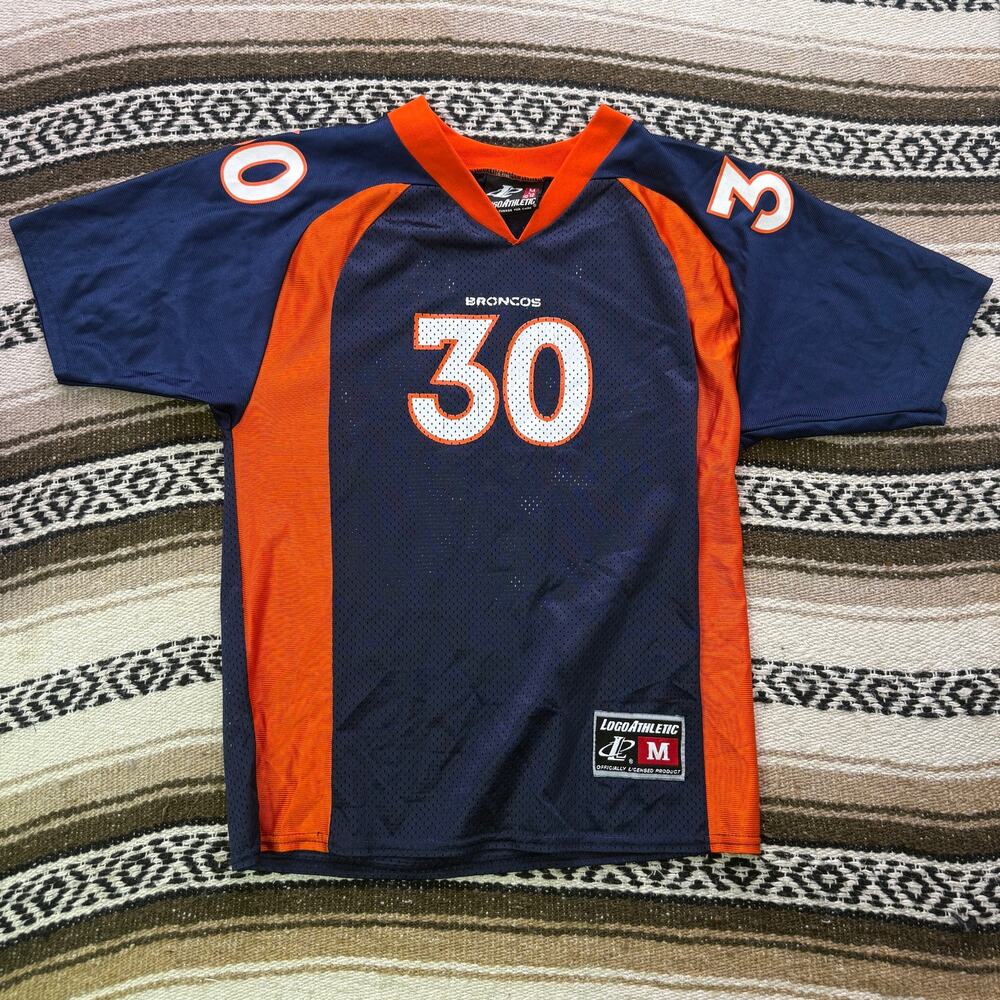 Youth Kids Vintage 90's Terrell Davis Denver Broncos Football Jersey Sz Medium
